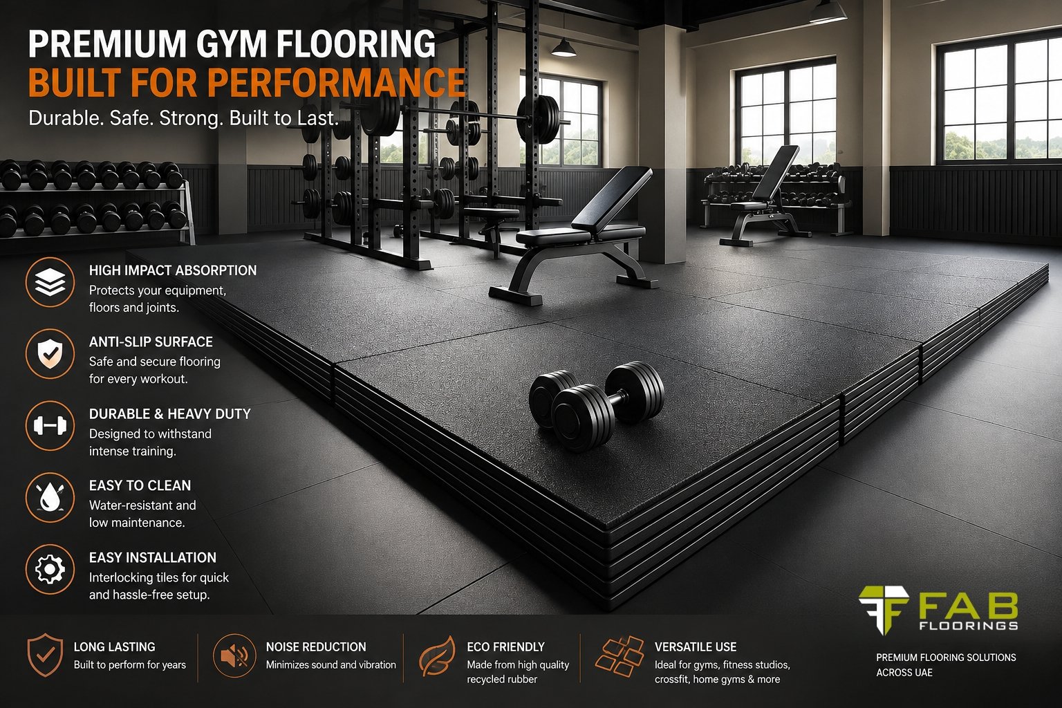 5 Key Features to Look for When Buying Gym Flooring in UAE