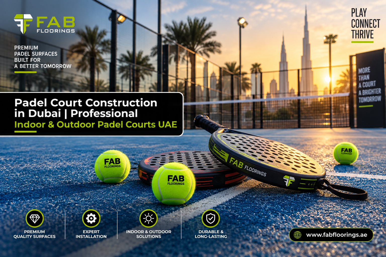 Padel Court Construction in Dubai | Professional Indoor & Outdoor Padel Courts UAE