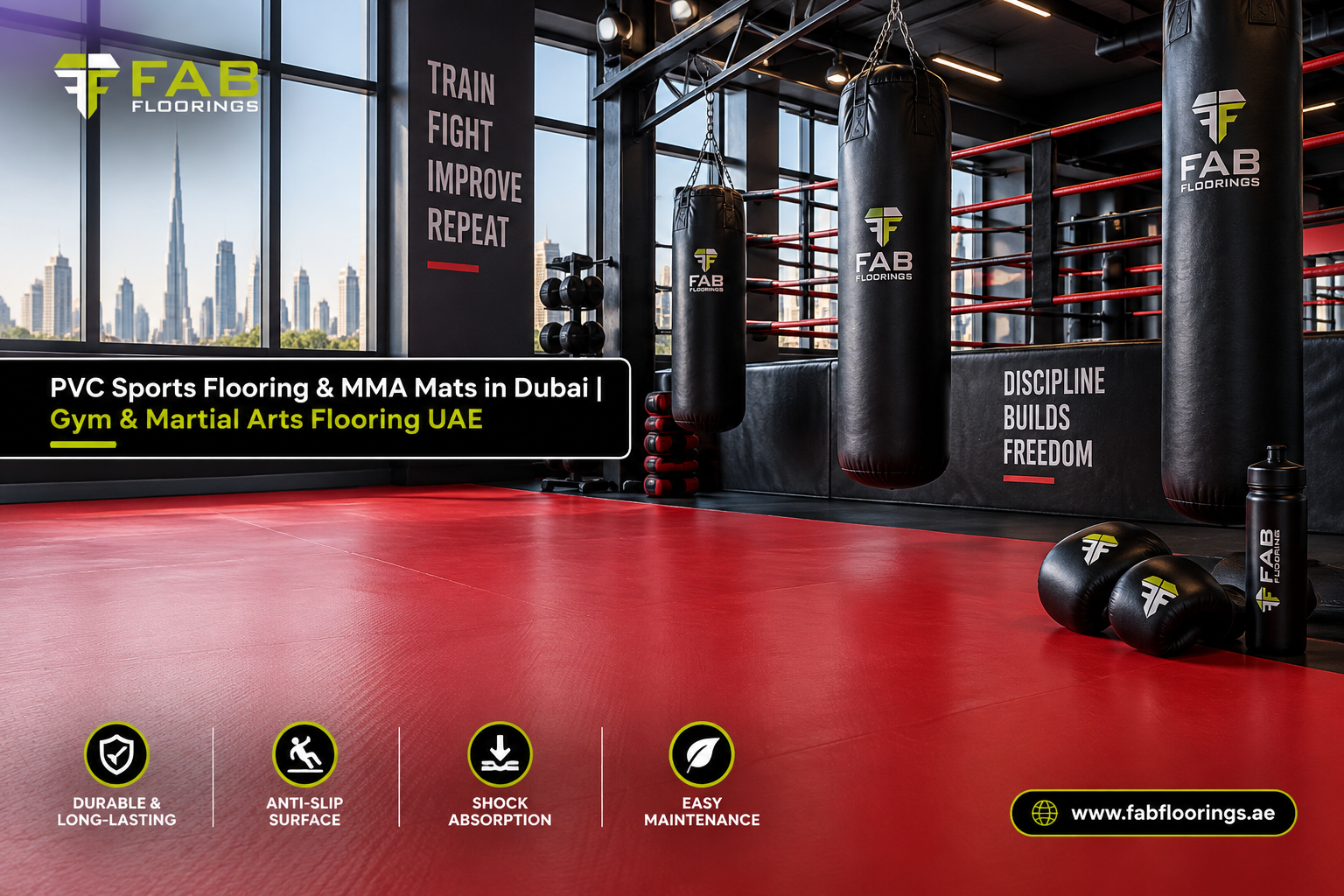 PVC Sports Flooring & MMA Mats in Dubai | Gym & Martial Arts Flooring UAE