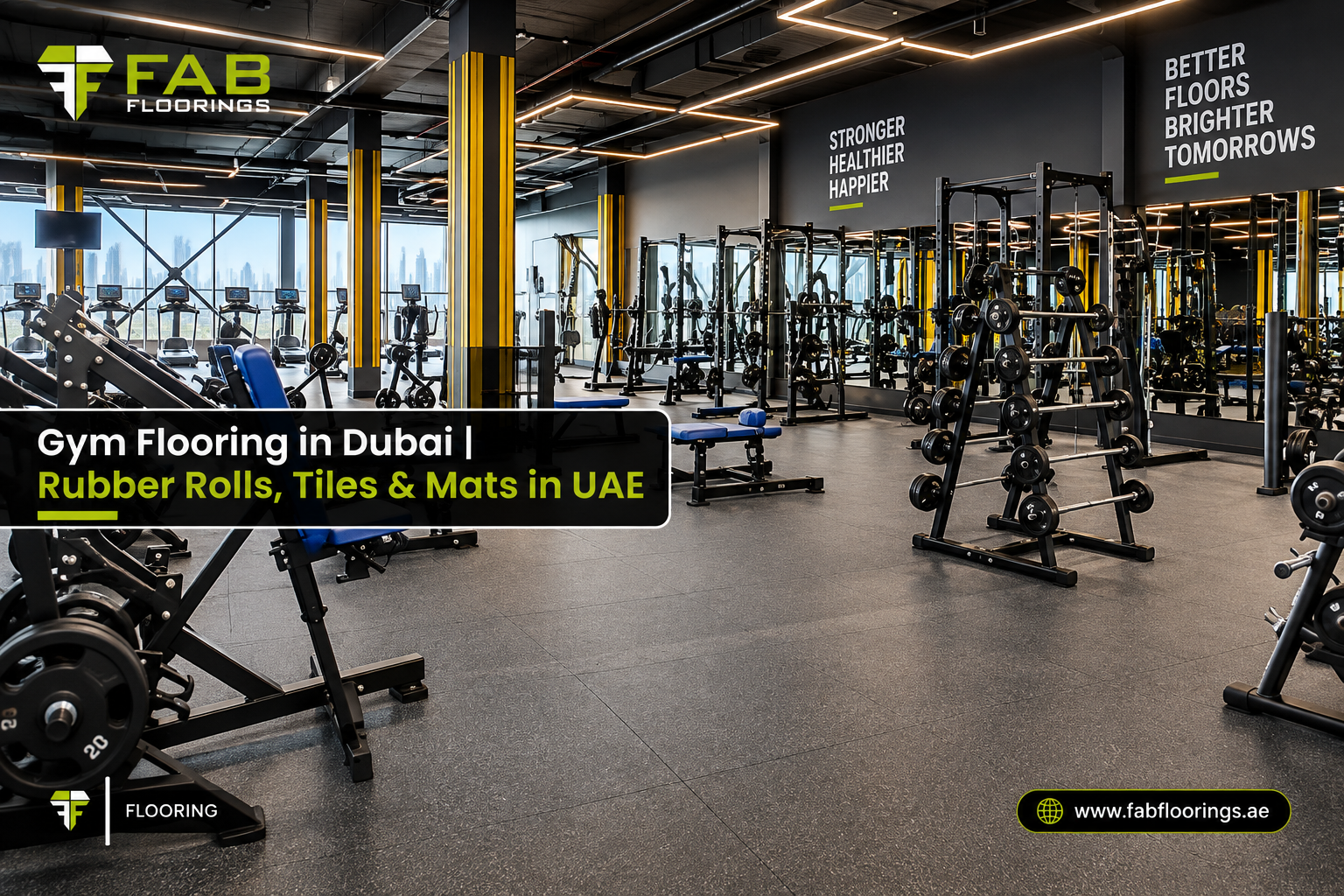 Gym Flooring in Dubai | Rubber Rolls, Tiles & Mats in UAE