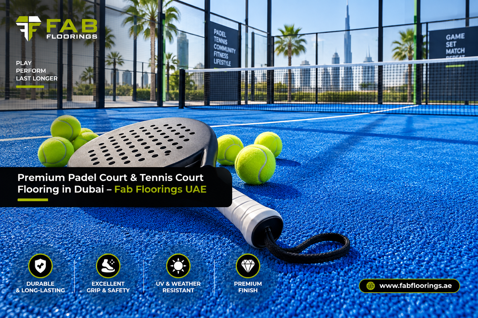 Premium Padel Court & Tennis Court Flooring in Dubai – Fab Floorings UAE