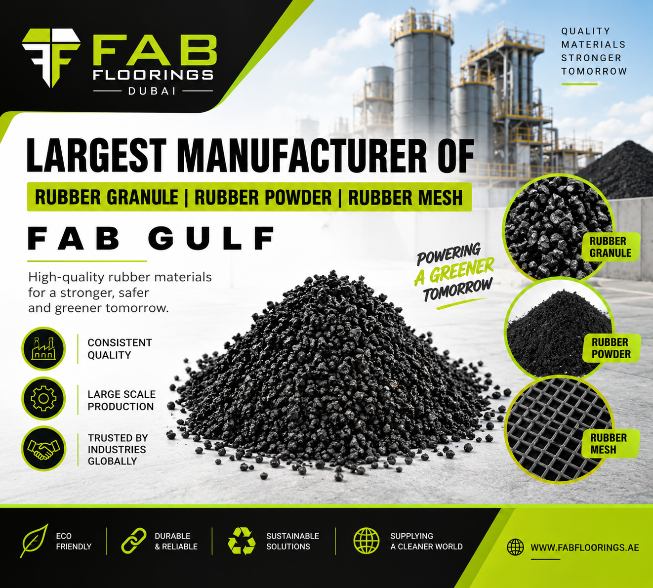 Rubber Granules Supplier in UAE