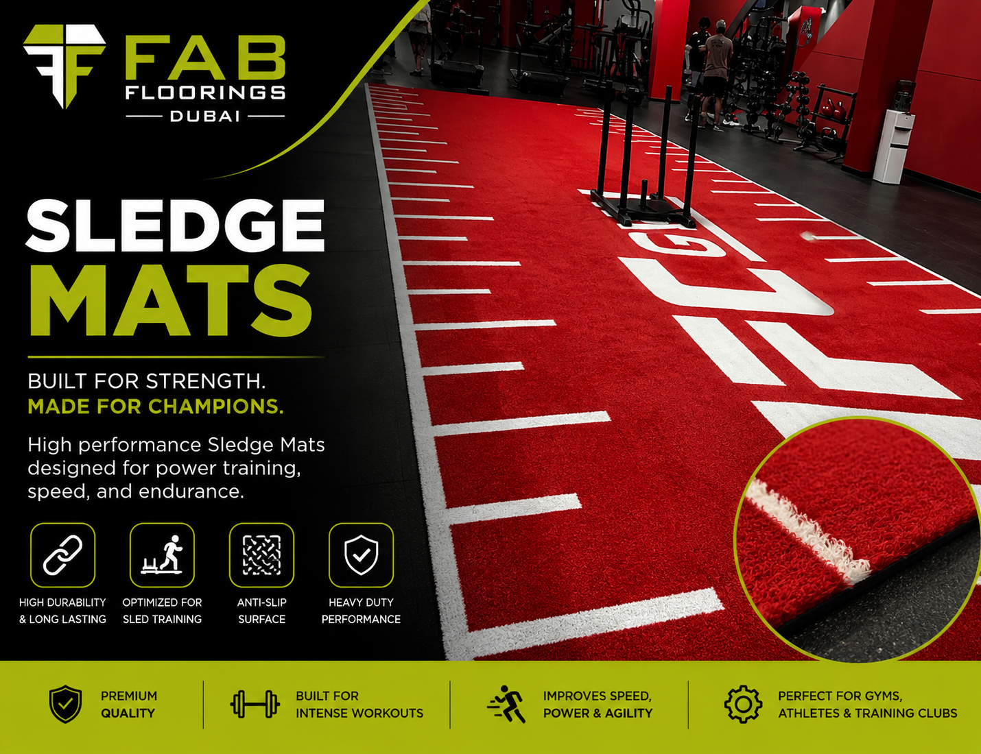 Premium Sledge Mats Flooring Supplier in Dubai, UAE