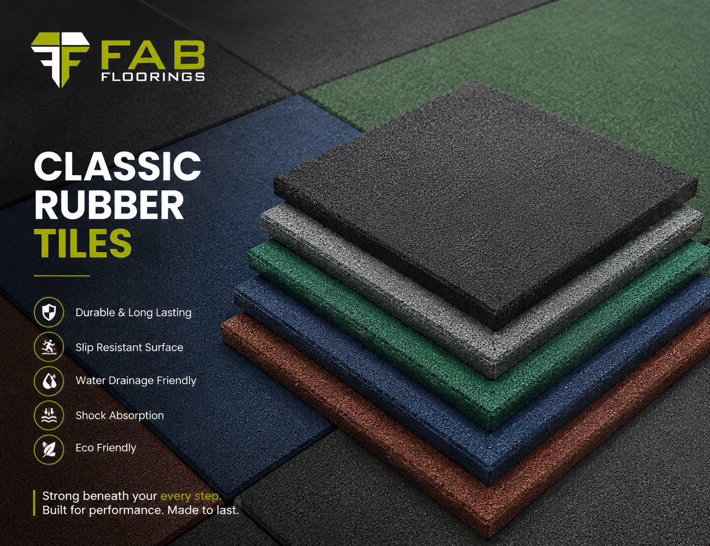 Classic Rubber Tiles Supplier in Dubai, UAE