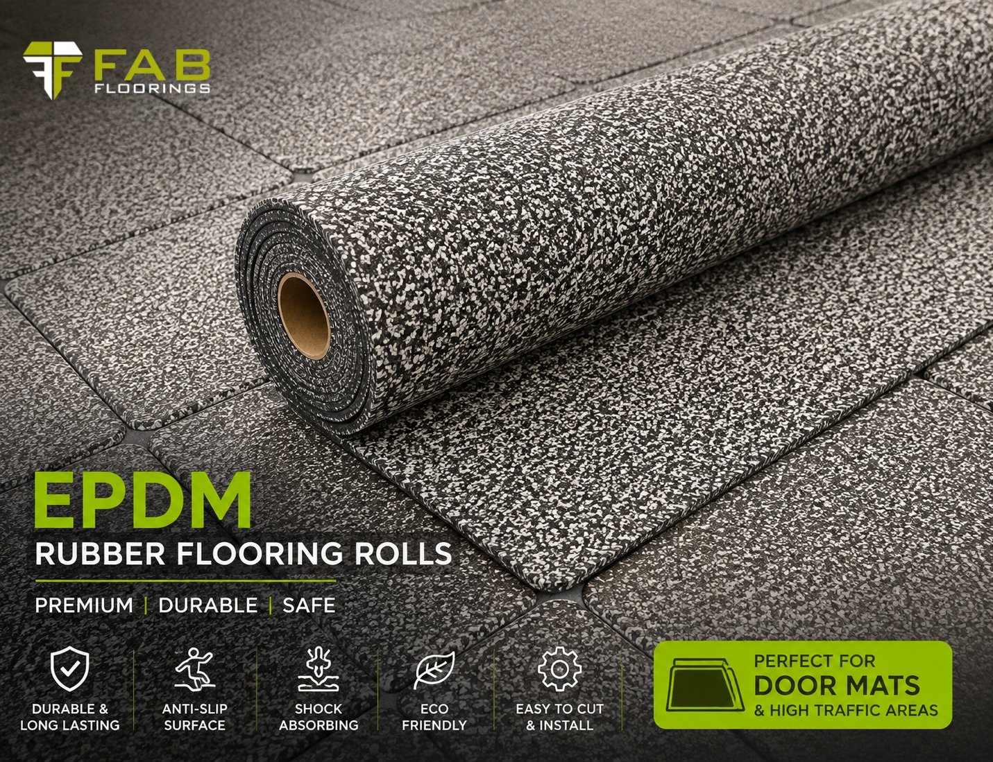 EPDM Rubber Flooring Rolls Supplier in UAE