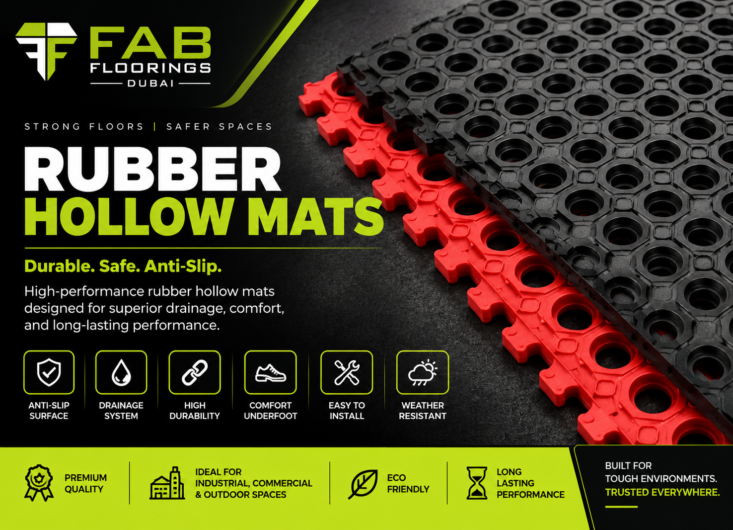 Rubber Hollow Mats